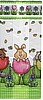 4 X 2 1/2 X 9 1/2  (HIDE N SEEK BUNNY) Clear Gusseted Bags (Qty 25) 1#